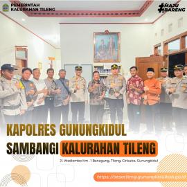 Perkuat Sinergi, Kapolres Gunungkidul Gelar Sambang di Kalurahan Tileng